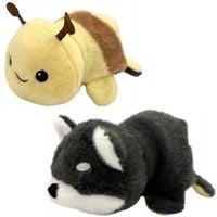 MASKOTKA DWUSTRONNA SZOP PSZCZOŁA PLUSZOWA PRZYTULANKA MIŚ ZABAWKA PLUSZAK