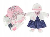 sukienka DLA LAKI BABY ubranko NEW BORN granatowa SWETEREK buCIKI CZAPKA