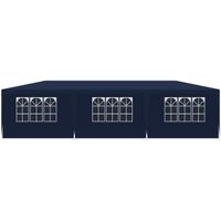 PAWILON NAMIOT OGRODOWY CATERINGOWY PE 9x3M + 8 ŚCIANEK GRANATOWY