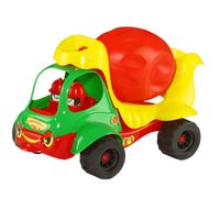 KOLOROWA WYWROTKA BETONIARKA Z LUDZIKAMI