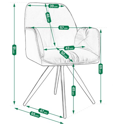 krzesło obrotowe perla szary na Arena.pl