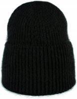 Czapka zimowa damska Buckland - angorowa, ciepła i miła Czarny