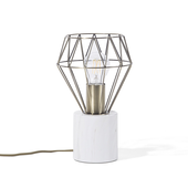 Lampka nocna metalowa złota MOONI