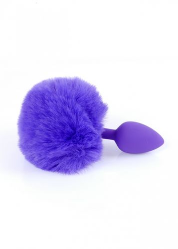 plug jewellery silicon plug   bunny tail   purple na Arena.pl