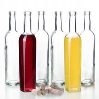 6x KADAX Butelka 500ml Na Nalewki Z Korkiem fi19