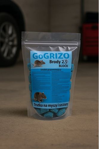 MOCNA TRUTKA NA SZCZURY MYSZY BRODIFAKUM KOSTKA WOSKOWA NA GRYZONIE na Arena.pl