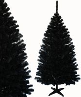 Choinka sztuczna JODŁA CZARNA 150 cm gęsta stojak