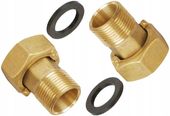 ŚRUBUNEK MOSIĘŻNY WODOMIERZA 3/4" X 1" WYSOKA JAKOŚĆ ZESTAW 2 SZTUKI