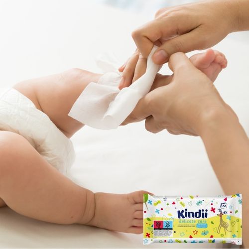 10x Chusteczki Nawilżane Kindii Delicate Care dla Niemowląt 72 szt. na Arena.pl