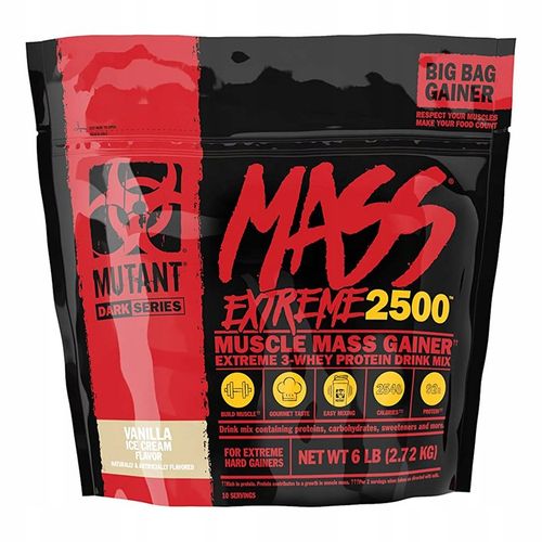 MUTANT MASS EXTREME 2720g GAINER EXTREME Czysta Masa Węglowodany + Białko na Arena.pl