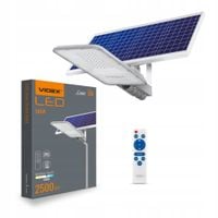 2 x Lampa SOLARNA ULICZNA LED VIDEX naświetlacz 100W czujnik ZMIERZCHU+PILO