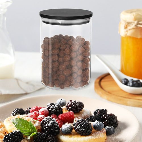 Pojemnik Kuchenny na Produkty Sypkie Żywność Szklany z Uszczelką 600 ml na Arena.pl