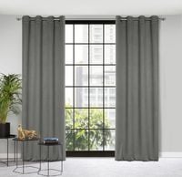 Zasłona gotowa na przelotkach CARLO 140x250 Eurofirany popielata