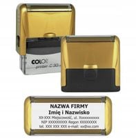 Pieczątka firmowa złota COLOP Printer Compact PRO C30 47x18mm