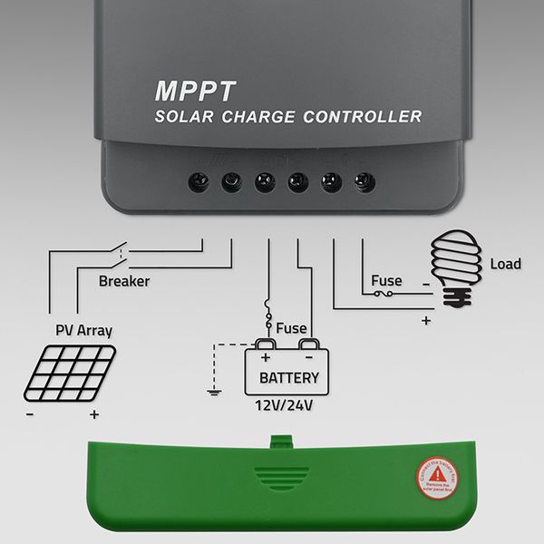 Qoltec Regulator MPPT 10A z LCD i Bluetooth 12/24V zdjęcie 4