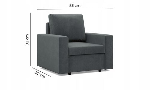 FOTEL NEO CAPPUCCINO MIKROFAZA Wygodny Elegancki BONELL na Arena.pl