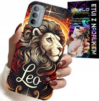 ETUI DO MOTOROLA G31 / G41 - LEW, ZNAK ZODIAKU ASTRONOMIA, CASE + FOLIA