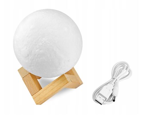 LAMPKA MARS NOCNA 3D LED MOON LIGHT DOTYKOWA na Arena.pl