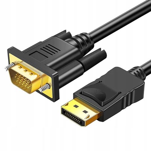 KABEL PRZEWÓD KONWERTER DISPLAYPORT DO VGA FULL HD WIREWAY WW331473 1.8m na Arena.pl