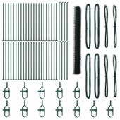 Ogrodzenie z słupkami Zielony 1.6 x 100 m Stal pokryta PCV