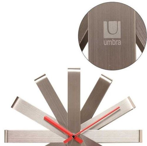 Zegar ścienny stalowy, RIBBON na Arena.pl