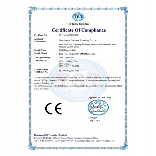 KULKI MAGNETYCZNE XXL Kolorowe 5 mm 216 szt. + BOX na Arena.pl