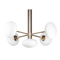 Kulista lampa sufitowa Omi 1199 Zumaline molekułowa złota biała