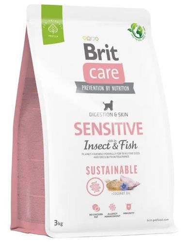 Brit care dog sustainable sensitive insect 3kg na Arena.pl