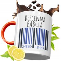 Kubek Pomarańczowy Dla Babci Dzień Babci Prezent Z Nadrukiem Ze Zdjęciem