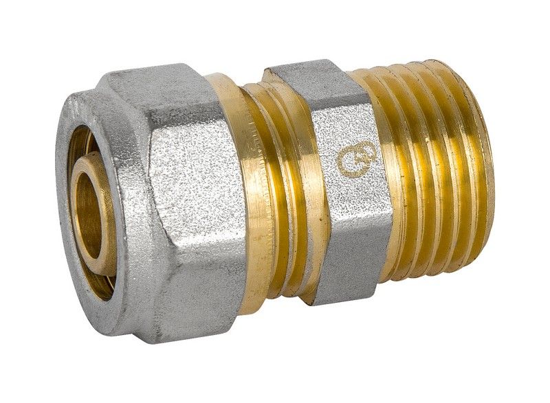 ZŁĄCZKA PEX-AL-PEX CHROM 1/2*16 CHŁOPCZYK - D001.1/2*16 zdjęcie 1