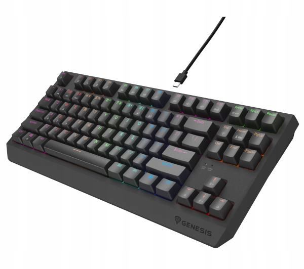 Klawiatura mechaniczna Genesis Thor 230 TKL Lite Outemu Red USB RGB zdjęcie 4