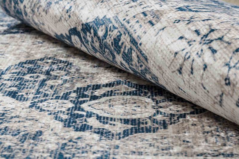 RUG/LU/ARLEN/ROSETTE2/BEIGE+BLUE/160x220 zdjęcie 12