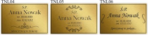 TABLICZKA NA GRÓB NAGROBKOWA TABLICA NAGROBNA na Arena.pl