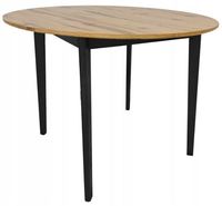 Stół EMMA PLUS Ø100 cm dąb rustykalny loft do jadalni