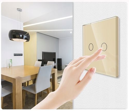 DOTYKOWY WŁĄCZNIK ŚWIATŁA 2K PODWÓJNY WYŁĄCZNIK SZKLANY na Arena.pl