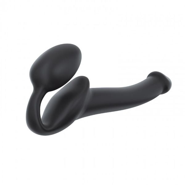 Semi-Realistic Bendable Strap-On Black - S zdjęcie 1