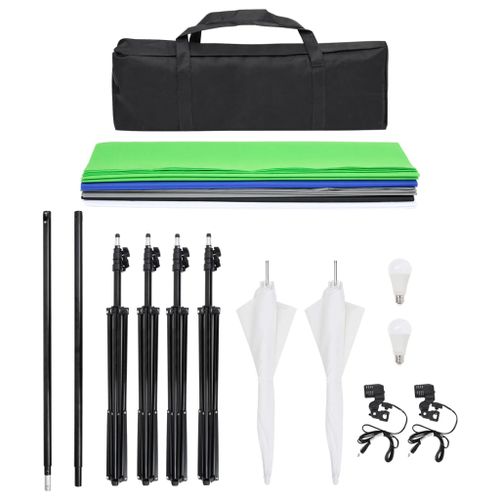 Zestaw studyjny z lampami, tłami i blendami na Arena.pl