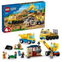LEGO CITY CIĘŻARÓWKI I DŹWIG Z KULĄ 60391