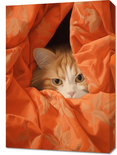 Obraz 50x70cm Ukryty Kot zdjęcie 1