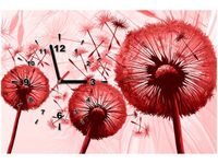 60CM 40CM ZEGAR OBRAZ DMUCHAWCE CZERWIENI DRUK PŁÓTNO RAMA