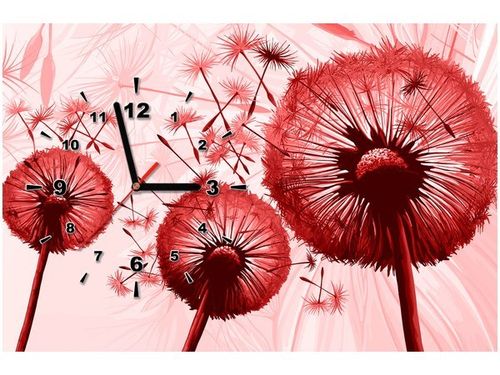 60CM 40CM ZEGAR OBRAZ DMUCHAWCE CZERWIENI DRUK PŁÓTNO RAMA na Arena.pl