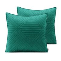 Zestaw 2 pikowanych poszewek SOFT 45X45 zielony AmeliaHome