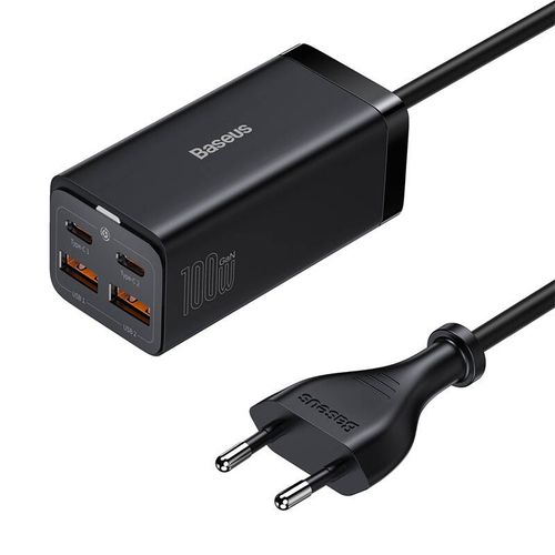 ładowarka sieciowa baseus gan3 pro 2xusb-c + 2xusb, 100w (czarna) na Arena.pl