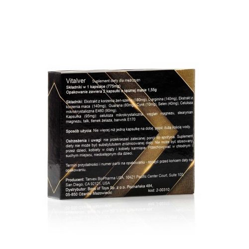 Vitalver (Suplement Diety) - 2 Kapsułki na Arena.pl