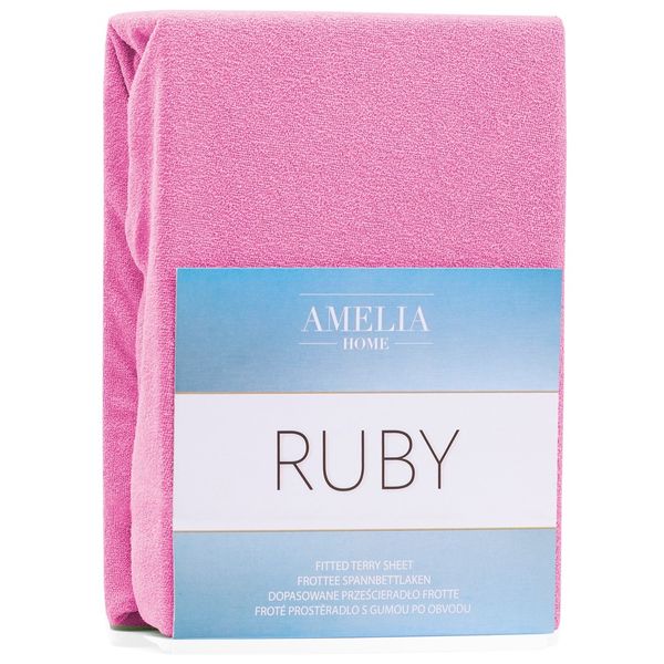 Prześcierdło Frotte AmeliaHome RUBY PINK21 140-160x200+30 zdjęcie 5