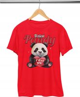 KOSZULKA DZIECIĘCA T-SHIRT - DZIEŃ PANDY SŁODKA PANDA - XS 110-116