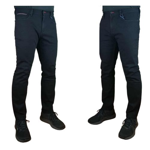 Męskie jeansy Tommy Hilfiger Denton -Straight MW0MW32080-1B8 czarne W38/L30 na Arena.pl