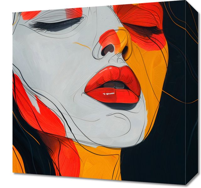 Obraz 40x40cm Rozlane Zamyślenie zdjęcie 1