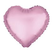 Balon foliowy serce różowe matowe, 45 cm