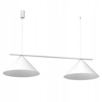 Lampa wisząca Sufitowa CAPITAL BIAŁY 2XGX53 klosz metal stożek nowoczesna